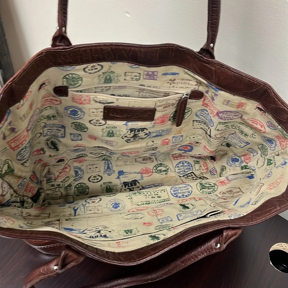 Margot leather tote Brown - Picture 2 of 11